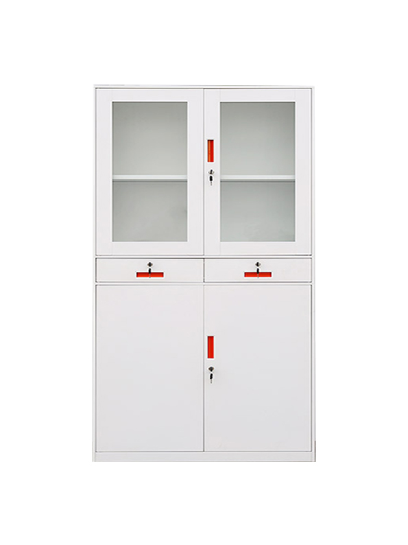 Glass door office cabinet
