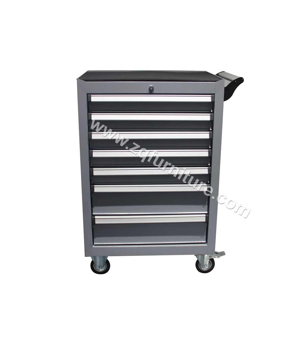 7 Drawer Metal Tools Cart Storage Cabinet For Garage With Wheels