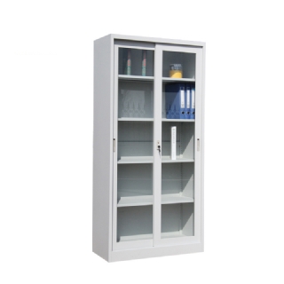 Glass Door Sliding Office Cabinet