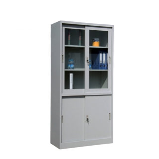 Glass Door Sliding Office Cabinet