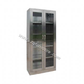 Stainless Glass Storage Cabinet